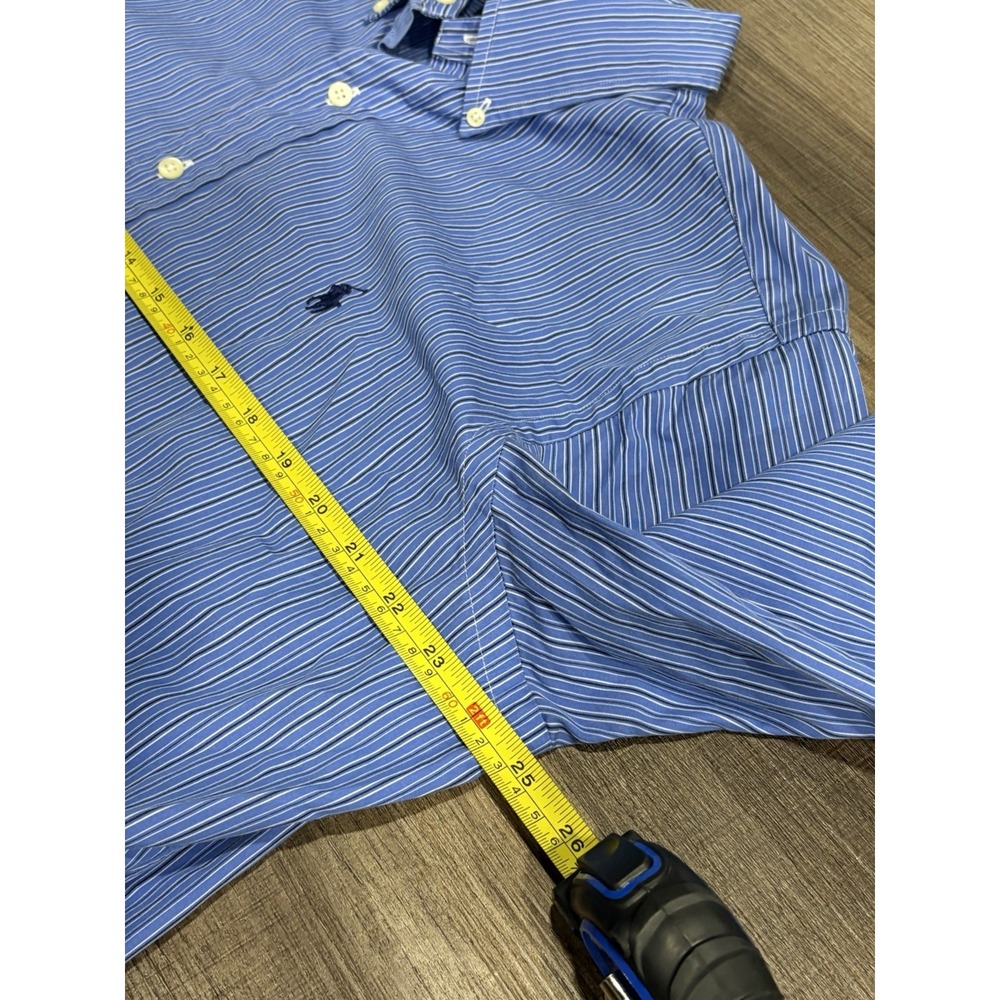 Ralph Lauren Long Sleeve Button Down Men's Size Large Striped Cotton Classic Fit - Picture 6 of 6